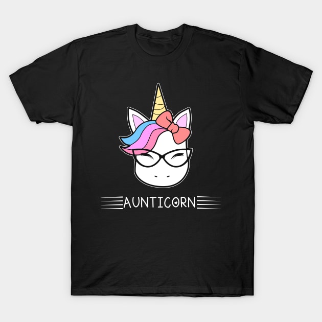 Aunticorn Aunt Unicorn T-Shirt by Imutobi